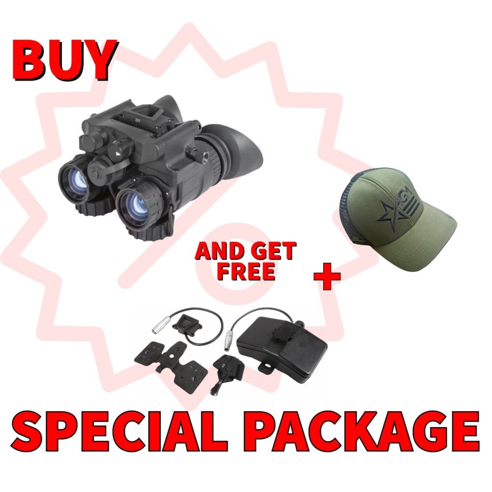 AGM NVG50 NW1 Dual Tube Night Vision Goggle/Binocular 51 degree FOV