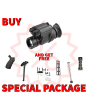 AGM PVS-14 NW2 Night Vision Monocular with Gen 2+ Level 2 P45-White Phosphor IIT Package