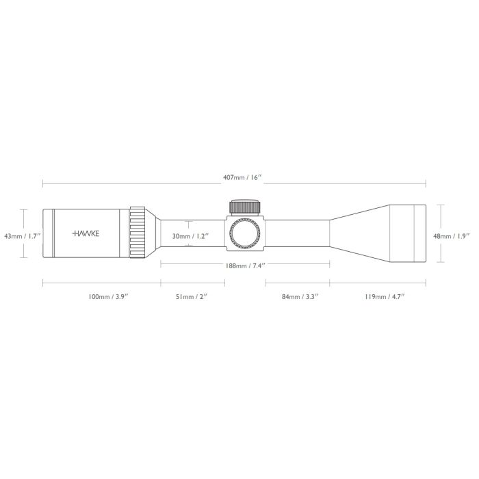 Hawke Sidewinder 30 Tactical Side Focus 8.5-25x42
