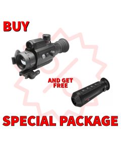 AGM VarmintV2 LRF 50-640 Thermal Imaging Rifle Scope with built-in Laser Range Finder, 20mK, 12 Micron, 640x512 (50 Hz), 50mm lens Package