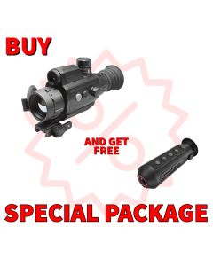 AGM VarmintV2 LRF 50-384 Thermal Imaging Rifle Scope with built-in Laser Range Finder, 20mK, 12 Micron, 384x288 (50 Hz), 50 mm lens Package