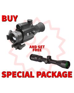 AGM VarmintV2 LRF 50-384 Thermal Imaging Rifle Scope with built-in Laser Range Finder, 20mK, 12 Micron, 384x288 (50 Hz), 50 mm lens Package