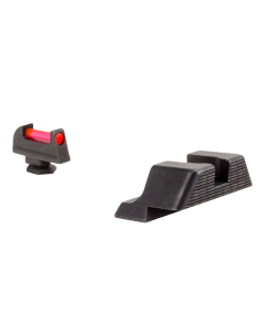 Trijicon 601029 Fiber Sight Set  Interchangeable Fiber Optic Green & Red Front, Black Rear Black Frame for Glock 42, 43, 43X, 48