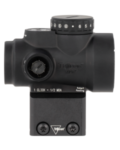 Trijicon 2200053 MRO HD Black Hardcoat Anodized 1x 25mm 2 MOA Illuminated Adjustable LED 68 MOA w/Red Dot Reticle Features Lower 1/3 Co-Witness