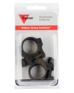 Trijicon AC22005 Scope Ring Set  Picatinny Rail 1" Black Hardcoat Anodized Aluminum