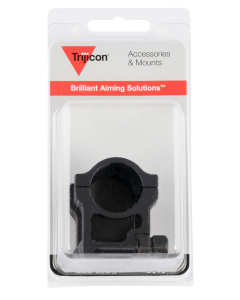 Trijicon AC22006 Scope Ring Set  Picatinny Rail Extra High 1" Tube Black Hardcoat Anodized Aluminum