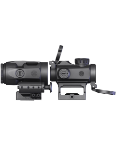 Sig Sauer Electro-Optics SORJ72001 Romeo-MSR/Juliet3 Micro Combo Black 1x/3x20mm/22mm 2 MOA Red Dot Reticle