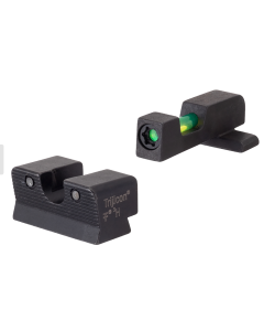 Trijicon 601114 DI Night Sight Set Sig P-Series w/#6 Front &  #8 Rear Sights Tritium/Fiber Optic Green Front, Green Rear Black Frame