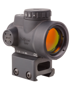 Trijicon 2200005 MRO  Black Hardcoat Anodized 1x25mm 2 MOA Illuminated Adjustable Red LED Dot Reticle