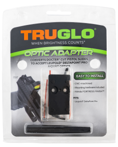 TruGlo TG-TG8952D Red Dot Sight Adapter Nitride Fortress Black Leupold DeltaPoint Pro