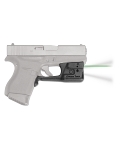 Crimson Trace LL803G Laserguard Pro  5mW Green Laser 532nM Wavelength & 50 ft Range with 150 White LED Light Black Finish for Glock 43, 42, 48, 43X