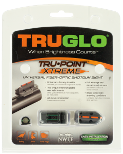 Truglo TG960 Tru-Point Extreme Deer/Turkey Universal Shotgun Red Fiber Optic Green Fiber Optic Black