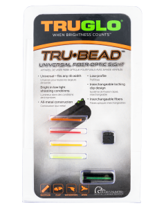 Truglo TG949A Tru-Bead Universal Shotgun Fiber Optic Green,Red,Yellow,Orange Front Black