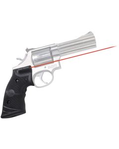 Crimson Trace LG308 Lasergrips  5mW Red Laser with 633nM Wavelength & 50 ft Range Black Finish for  Round Butt S&W Hog Hunter K & L Frame