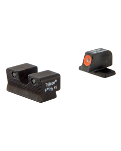 Trijicon 600752 HD Night Sight Set 3-Dot Tritium Green with Orange Outline Front, Green with Black Outline Rear Black Frame for Springfield XD-S, XD-E