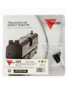 Trijicon 600836 HD XR Night Sight Set 3-Dot Tritium Green with Orange Outline Front, Green with Black Outline Rear Black Frame for Most Glock (Except MOS Variants)