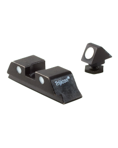 Trijicon 600234 Bright & Tough Steel Night Sight Set 3-Dot White Front & Rear Black Frame for Most Glock Including MOS Variants (No Tritium)