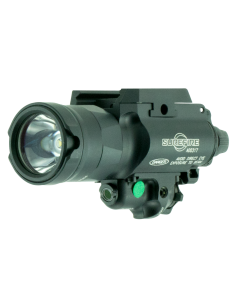 SureFire X400UHAGN X400UH Weapon Light w/Laser 1000 Lumens/5mW Output White LED Light Green Laser Universal/Picatinny Rails Mount Black Anodized Aluminum