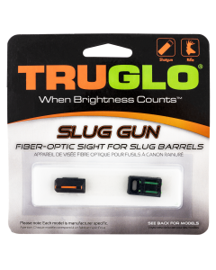 TruGlo TG-961R Slug Gun  Fiber Optic Red Front, Green Rear with Black Steel Frame for Remington Slug Gun