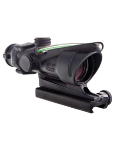 Trijicon 100218 ACOG  Black Hardcoat Anodized 4x 32mm Illuminated Green Chevron .223/5.56 BDC Reticle