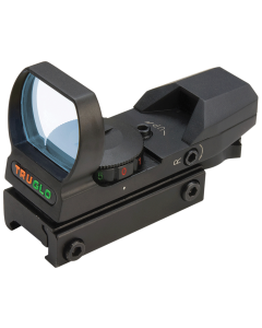 TruGlo TG-8360B Open Dot Sight  Black Anodized 1x 34mm 5 MOA Dual (Red/Green) Illuminated Multi Reticle