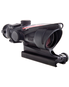 Trijicon 100220 ACOG  Black Hardcoat Anodized 4x32mm Illuminated Red Horseshoe w/ Red Dot 6.8 SPC Reticle