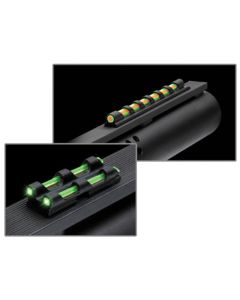 Truglo TG94D Gobble-Dot  Universal Shotgun Green/Red Fiber Optic Green Fiber Optic Black