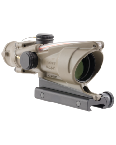 Trijicon 100310 ACOG  Flat Dark Earth 4x32mm Illuminated Red Chevron .223/5.56 BDC Reticle