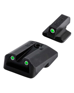 TruGlo TG-231G1A Tritium Night Sights Square Green Front/U-Notch Green Rear with Nitride Fortress Finished Frame for Glock 42, 43