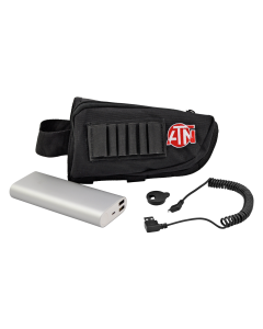 ATN Extended life Battery Pack 20000 mAh with usb cable, cap and Butt stock case