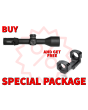 Steiner 5119 T6Xi  Black 3-18x56mm 34mm Tube Illuminated SCR2 MIL Reticle First Focal Plane Features Throw Lever Package