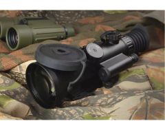 AGM Wolverine-4 NL1 Night Vision Rifle Scope 4x with Gen 2+ "Level 1", P43-Green Phosphor IIT. Long-Range Infrared Illuminator is included