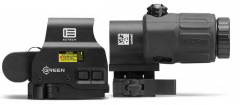 Eotech HHSGRN Holographic Hybrid Sight  1x 1 MOA 68 MOA Ring/2 Green Dots Reticle w/STS Mount