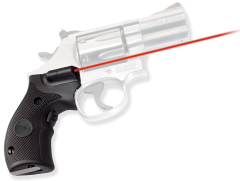Crimson Trace LG306 Lasergrips  5mW Red Laser with 633nM Wavelength & Black Finish for Round Butt S&W K&L Frame
