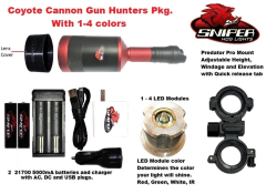 Coyote Cannon Gun Hunters Package With Red LED Color