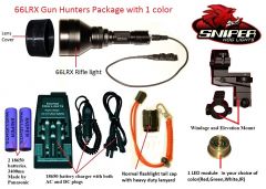 Sniper Hog Lights 66LRX Gun Hunters Package Red Color