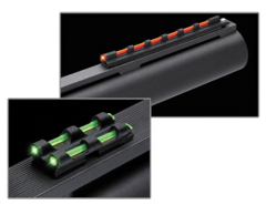 Truglo TG94 Gobble-Dot  Universal Shotgun Green/Red Fiber Optic Green Fiber Optic Black