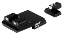 Trijicon 600437 Bright & Tough Night Sight Set 3-Dot Tritium Green with White Outline Front & Rear Black Frame for S&W 1911