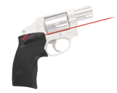 Crimson Trace DS124 Defender Accu-Guard 5mW Red Laser with 633nM Wavelength & Black Finish for Taurus Small Frame Revolver & Round Butt S&W J Frame