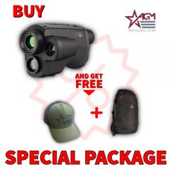AGM Fuzion TM35-640 Fusion Thermal Imaging & CMOS Monocular with Laser Range Finder, 12 Micron 640x512 (50 Hz), 35 mm lens  Package