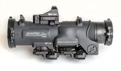 Elcan Specter DR 4x/1x, 5.56 Reticle, with Flip Covers & ARD, Black & 4MOA XOPTEK