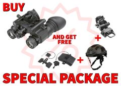 Night Vision Guys NVG-50 Dual Tube Night Vision Goggle/Binocular L3 Auto-Gated Gen 3 White Phosphor Special Package