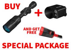 ATN X-Sight-4k 5-20x Day-Night Digital Hunting Rifle Scope and ATN ABL Smart Rangefinder Package