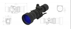 AN/PVS-30 UNS LR LP Night Vision Clip-On Weapon Sight 4G Photonis White Phosphor