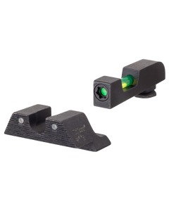Trijicon 601104 DI Night Sight Set fits Glock 20-21,29-30,36,40-41 Tritium/Fiber Optic Green Front, Green Rear Black Frame