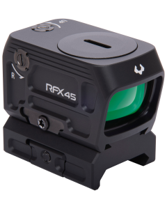 Viridian 9810059 RFX45  Black Anodized 1 x 24 mm x 15.5 mm 5 MOA Green Dot ACRO/Picatinny Low Mount
