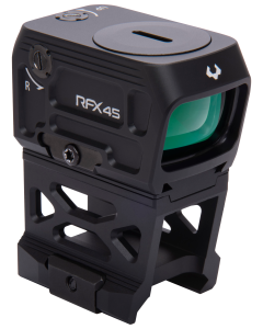 Viridian 9810060 RFX45  Black Anodized 1 x 24 mm x 15.5 mm 5 MOA Green Dot ACRO/Picatinny High 1/3 Cowitness Mount