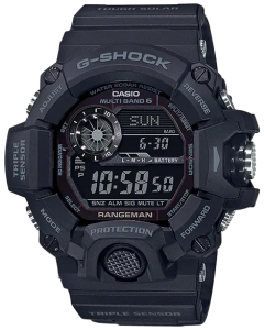 G-shock/vlc Distribution GW94001B G-Shock Tactical Rangeman Keep Time Blackout Size 145-215mm Features Digital Compass