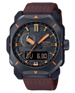 G-shock/vlc Distribution PRW6900YL5 Casio Pro Trek Black/Brown Size 145-215mm Features Digital Compass