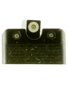 TruGlo TG-231G1MW Tritium Pro Night Sights Square Low Set Green with White Outline Front/U-Notch Green Rear with Nitride Fortress Finished Frame for MOS Glock 17,19,34,35,45